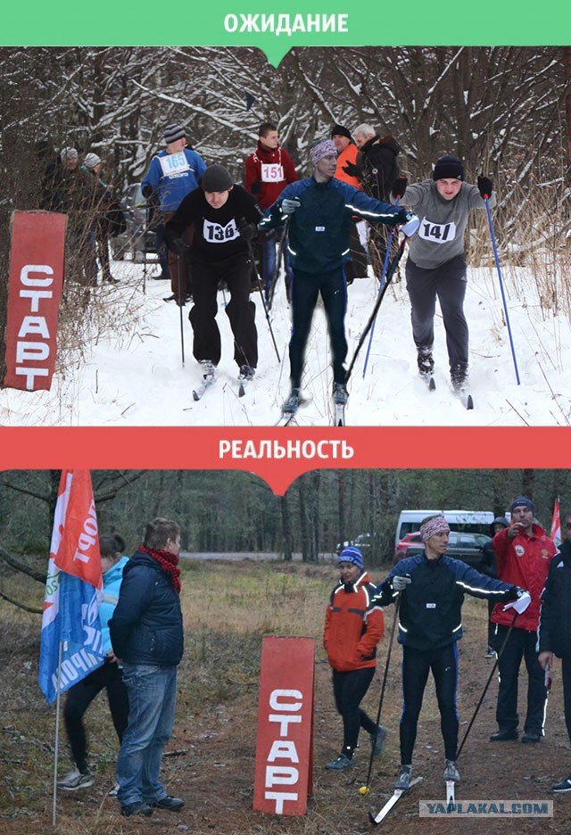 Зимние ожидание и реальность