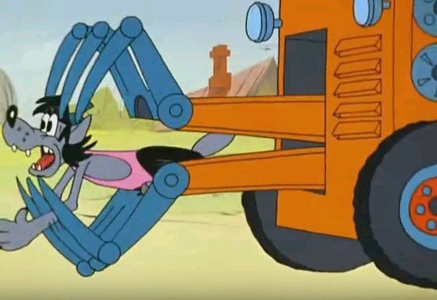 Волк из ну погоди на тракторе картинки