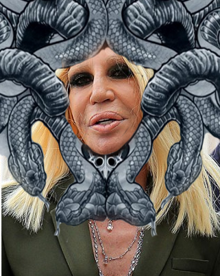 Донателла Версаче на открытии недели моды в Милане