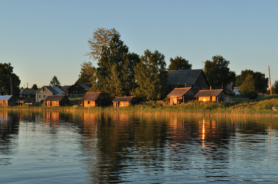 Деревня озеро село