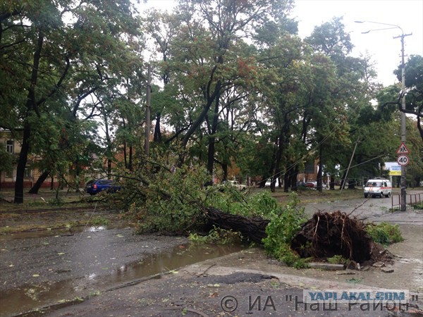 Ночной ураган в Днепропетровске, 24.09.2014.