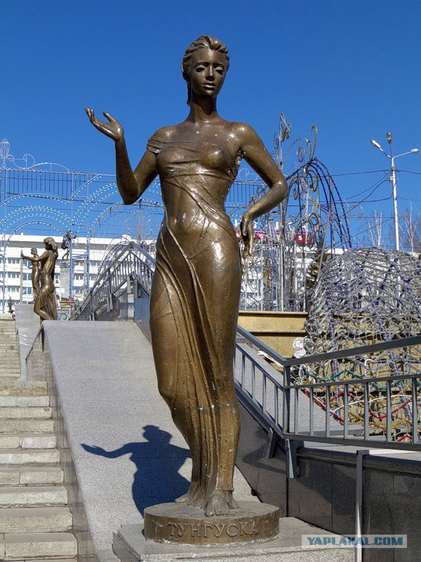 Фонтан реки сибири в красноярске