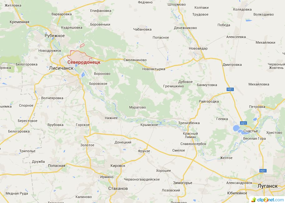 Александровка луганская область карта