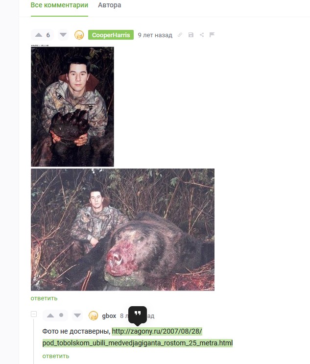 Самый большой в мире медведь оказался людоедом.