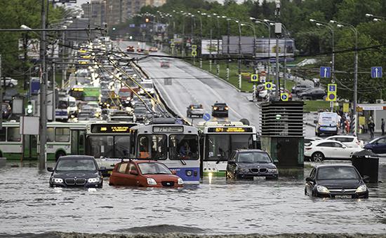 Наводнение в Москве 22.05.2015