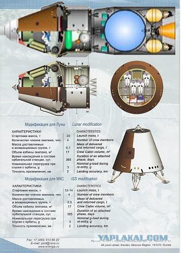 Российский космический корабль «Федерация» будет в 3,5 раза дешевле американского Dragon
