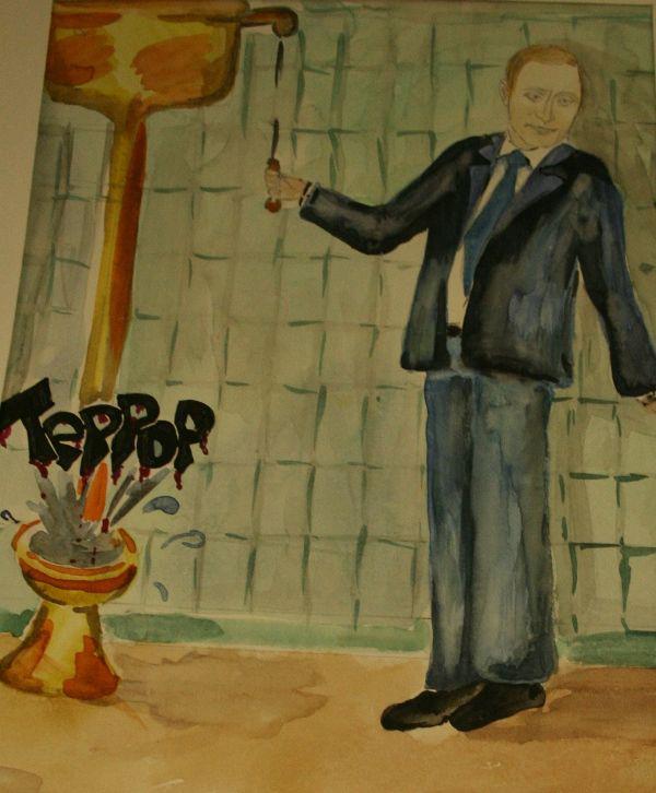 Дети рисуют Ленина... а, нет - Путина