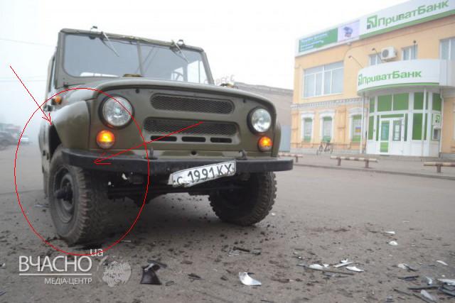 Лобовое столкновение Daewoo «Lanos» и «УАЗ»