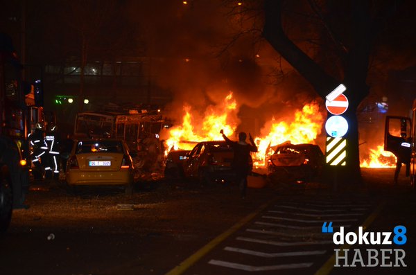 Сильный взрыв прогремел в центре Анкары