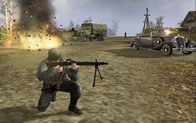 Стрельба из MG3 с использованием софтмаунта