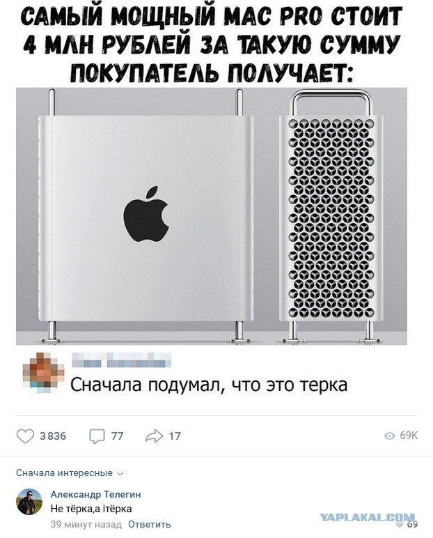 Комментарии к постам в разных группах