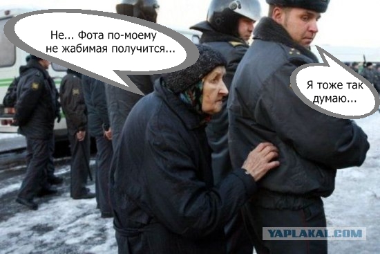Фотожаба: Бабка и менты