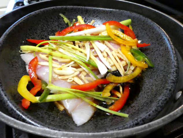 Рыба на парУ по-китайски