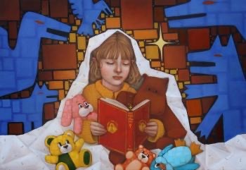 Живопись. Девочки и куклы