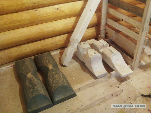 Пилим мебель из поленьев