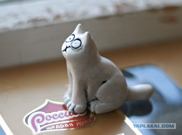Кот-романтик из термопластики