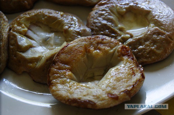 Фаршированные шляпки белых грибов