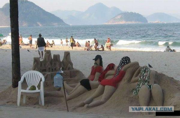 Конкурс песчаных скульптур в Бразилии