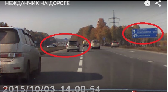 Нежданчик на дороге
