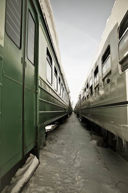 Железные дороги России - покинутые поезда