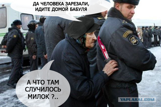 Фотожаба: Бабка и менты