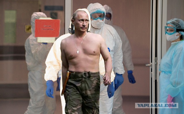 Фотожабы: Путин посещает коронавирусную больницу