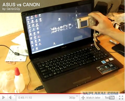 ASUS vs CANON - Вывод матрицы из строя