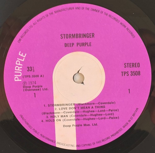 Музыка и музыканты: Deep Purple "Stormbringer"