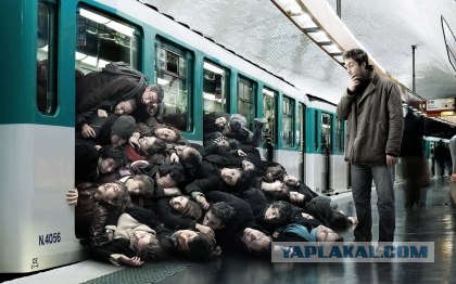 Утро 9 апреля метро Выхино, переход Таганская