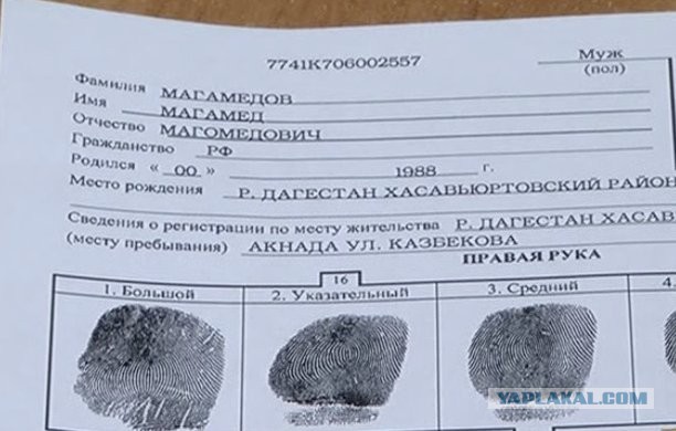Дагестанцы избивают полицейского