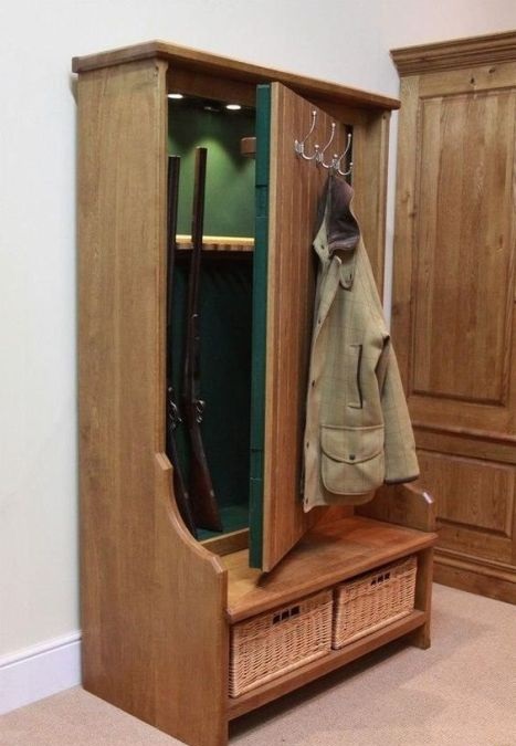 Скрытое хранение оружия в мебели