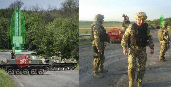 Бронегруппа прикрывавшая отход ополчения