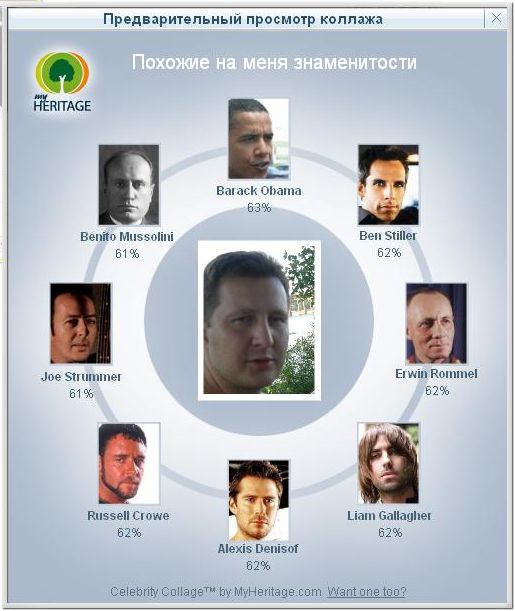 На кого из звёзд ты похож