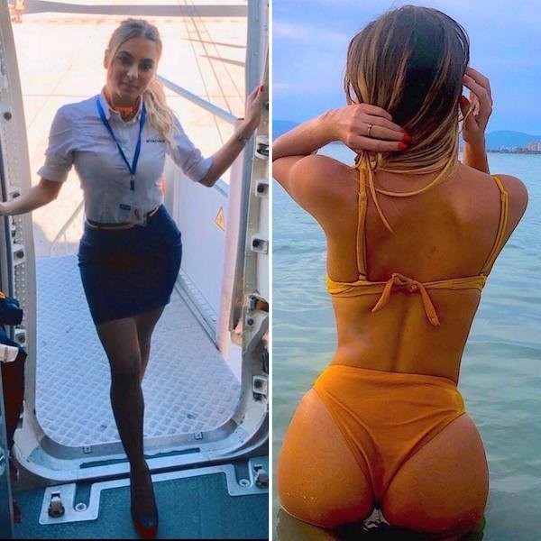 Девушки в форме и без