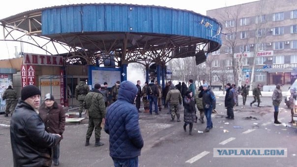 г. Донецк 11.02.2015 обстрел 18+