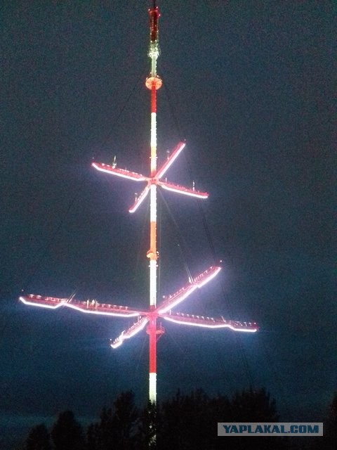 В Казани из трубы котельной сделали гигантский термометр, который показывает актуальную температуру
