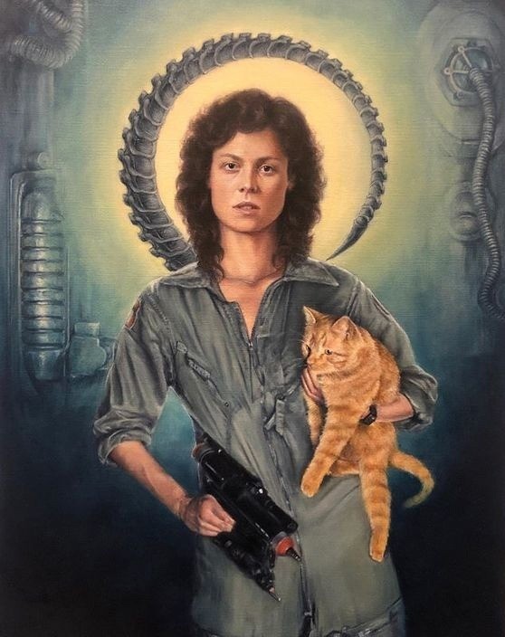 Немного странная Сигурни Уивер
