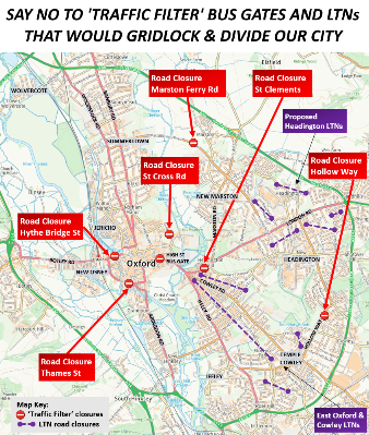 Оксфорд,  протесты против  плана ВЭФ по 15-минутным городам