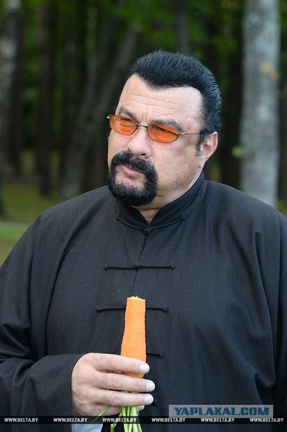 Лукашенко угостил Стивена Сигала морковкой