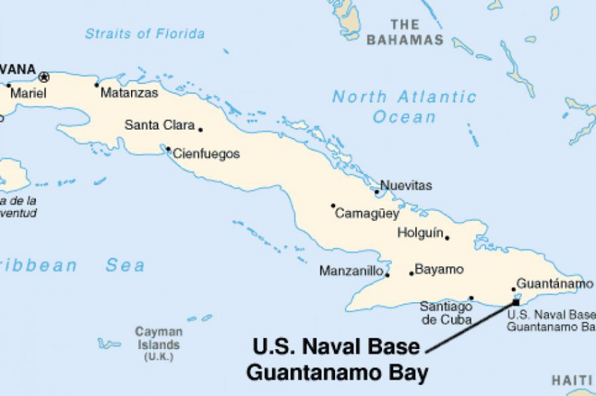 Где находится тюрьма гуантанамо карта