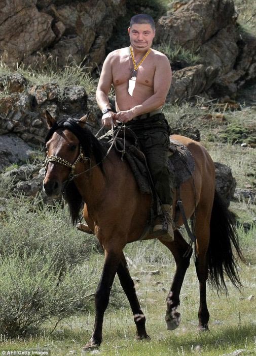 Фотожаба "Грозный пузан"