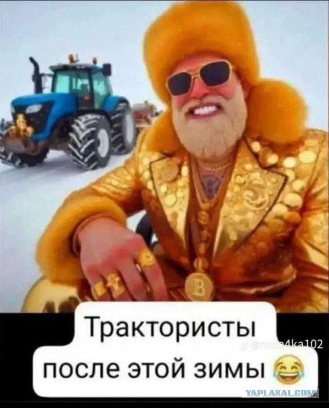 Садоводы, снег и трактористы