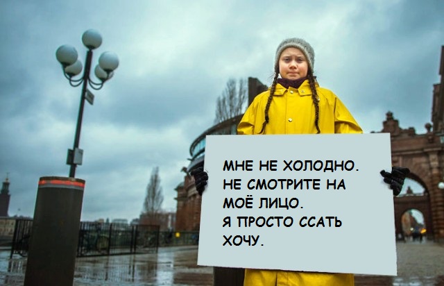 Ударим фотожабой по Грете Тунберг