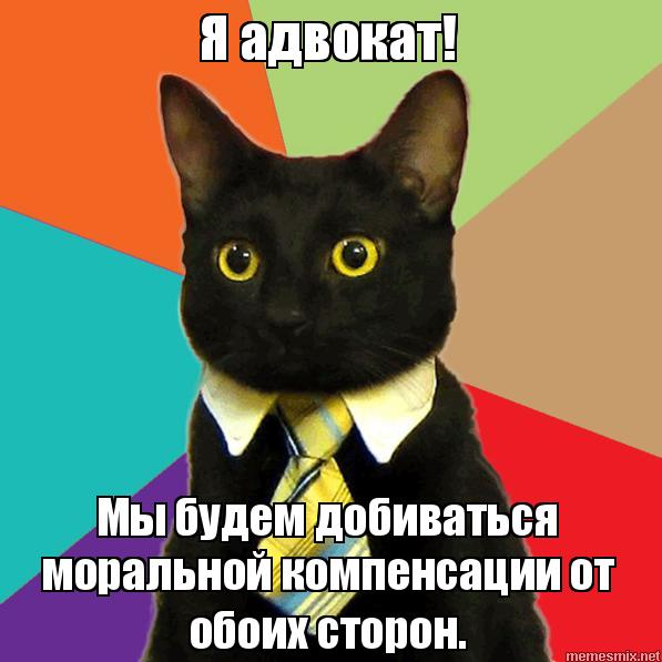 Кот как средство нападения