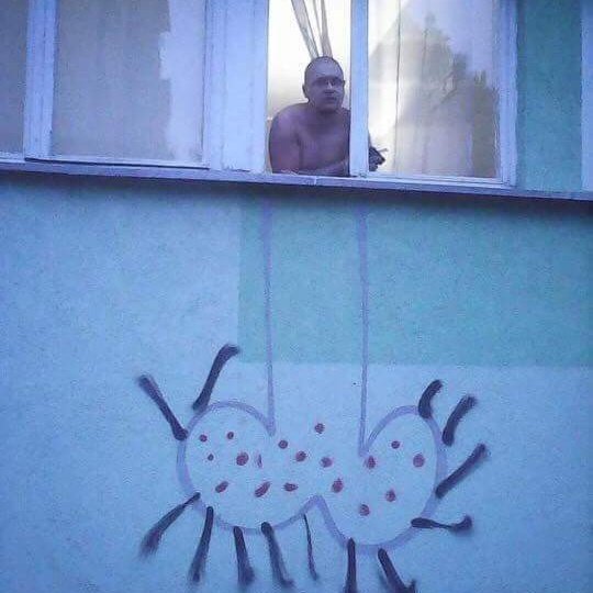 Подоконник етить его
