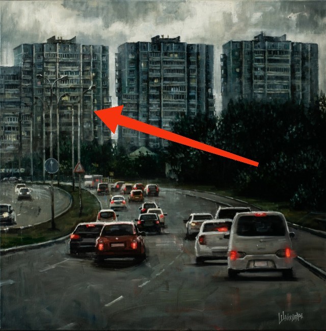В снежном дворе