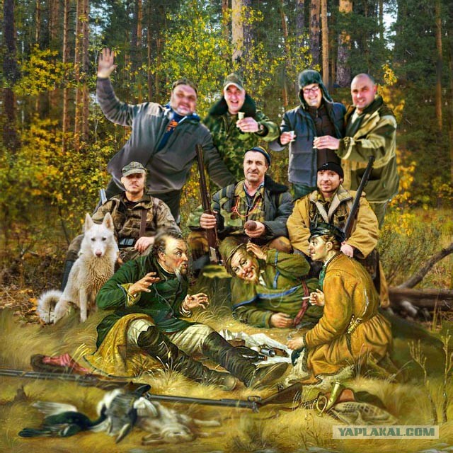Фотожаба: С друзьями на охоте
