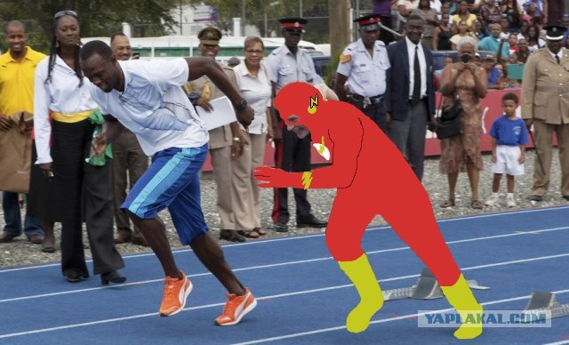 Принц Гарри vs Болт!