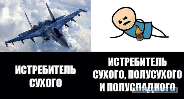 Линейка "Сухого" - вид сверху