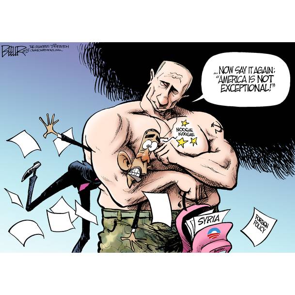 Россия в Сирии. Карикатура Карлоса Латуффа